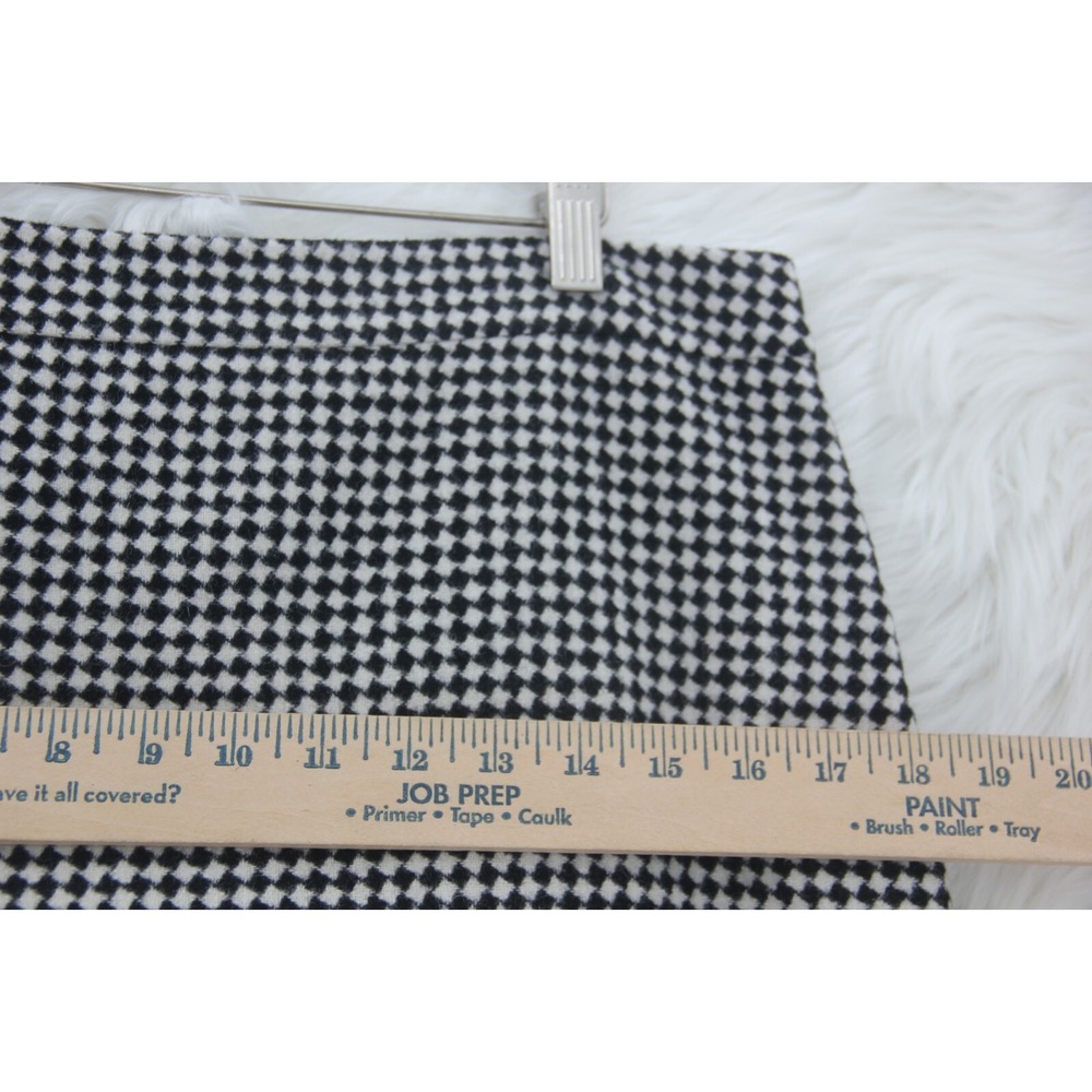 Talbots Petite Womens Black White Houndstooth Check Lined Skirt 8P Classic Old $ - Picture 4 of 12